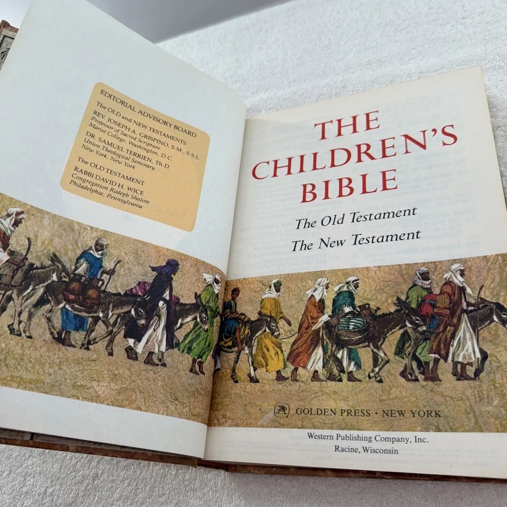 1965 The Children's Bible Golden Press Illustrated Stories Hardcover Vintage
